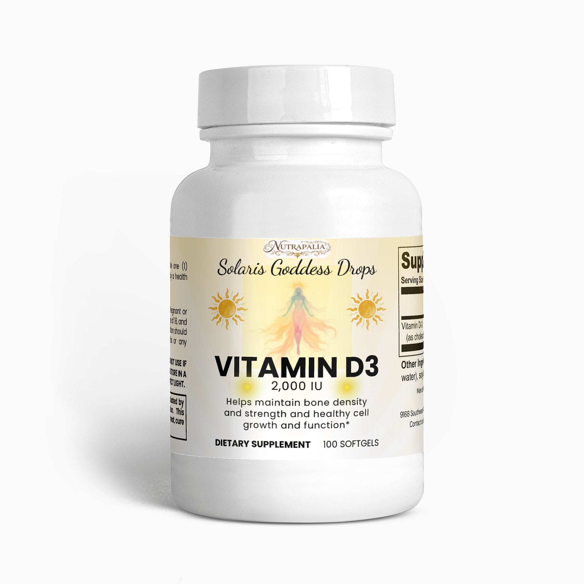 VITAMIN D3 2,000 IU (Solaris Goddess Drops)
