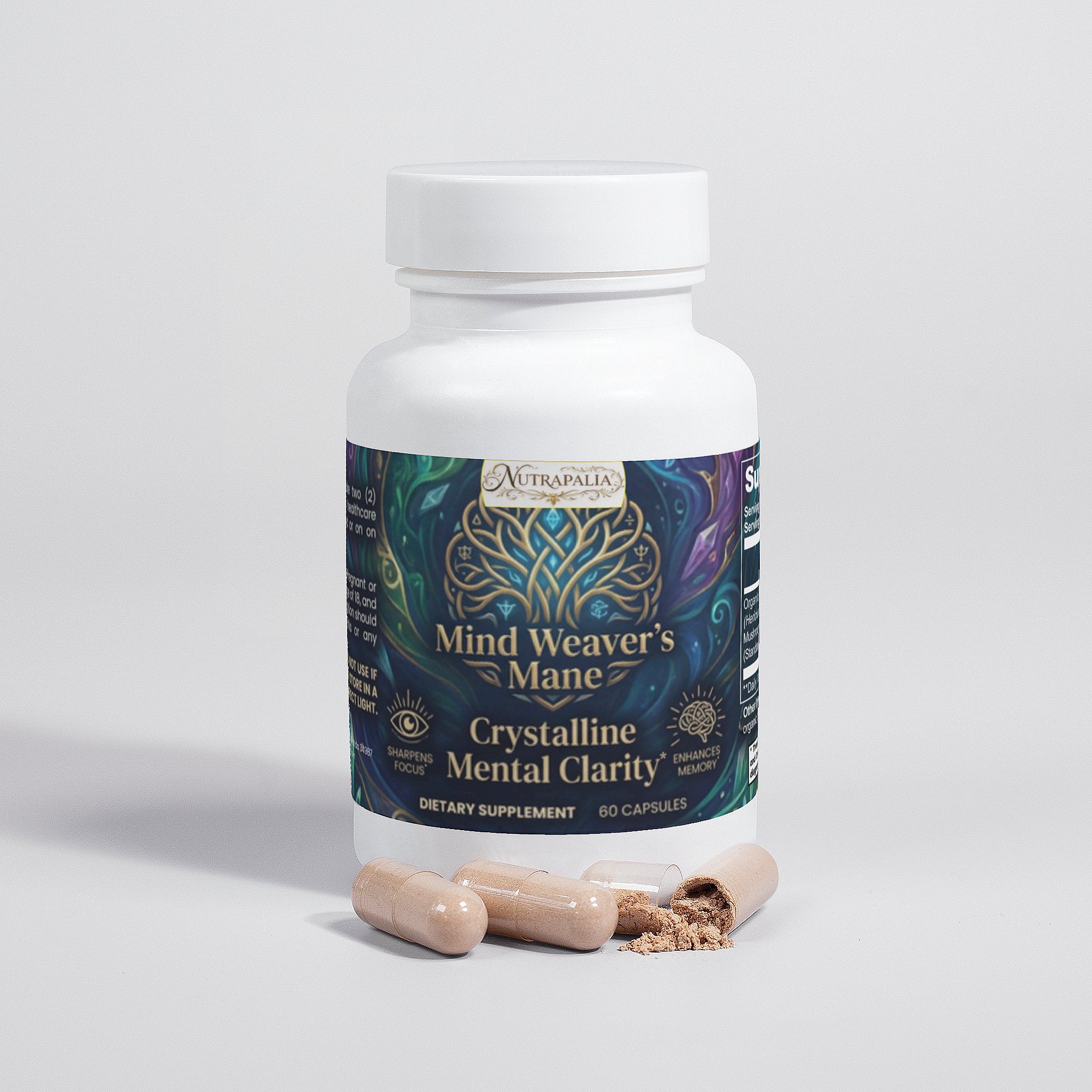 ORGANIC LIONS MANE MUSHROOM-Capsules (Mind Weaver's Mane)