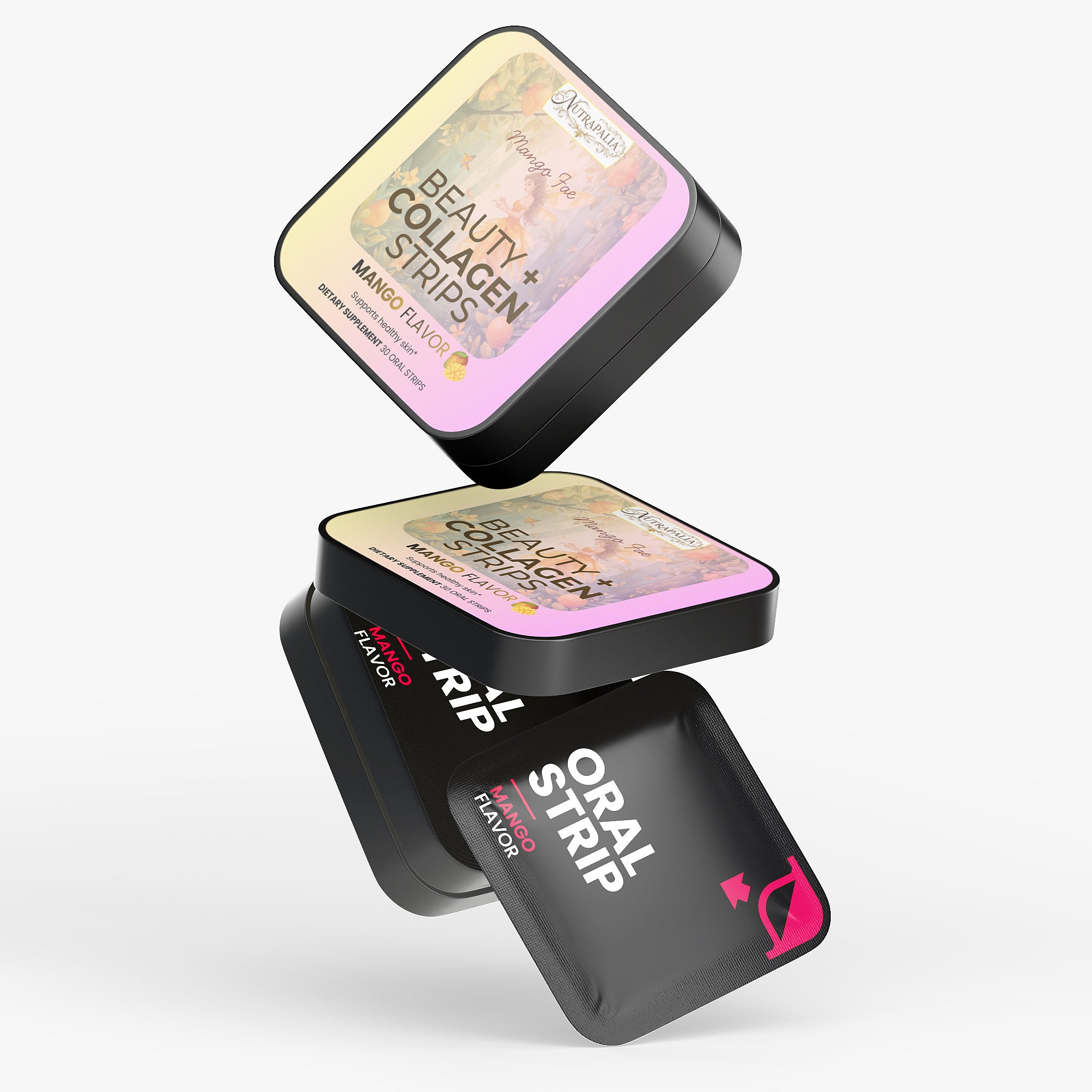 BEAUTY + COLLAGEN STRIPS (Mango Fae) — Mango Flavor