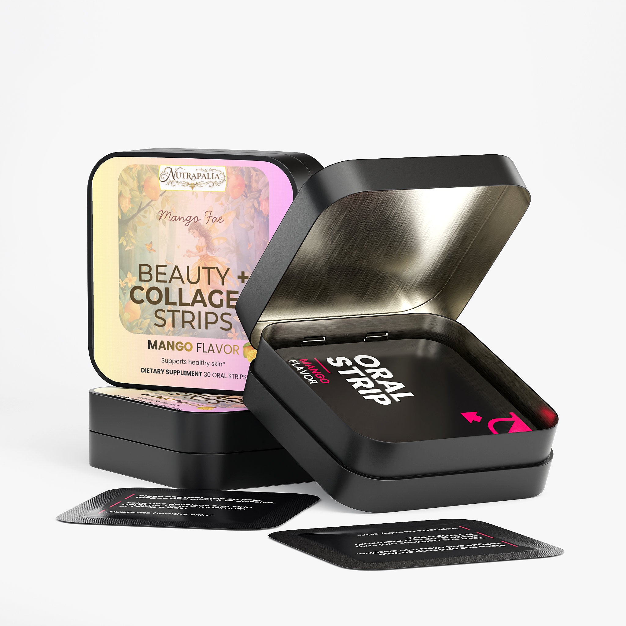 BEAUTY + COLLAGEN STRIPS (Mango Fae) — Mango Flavor