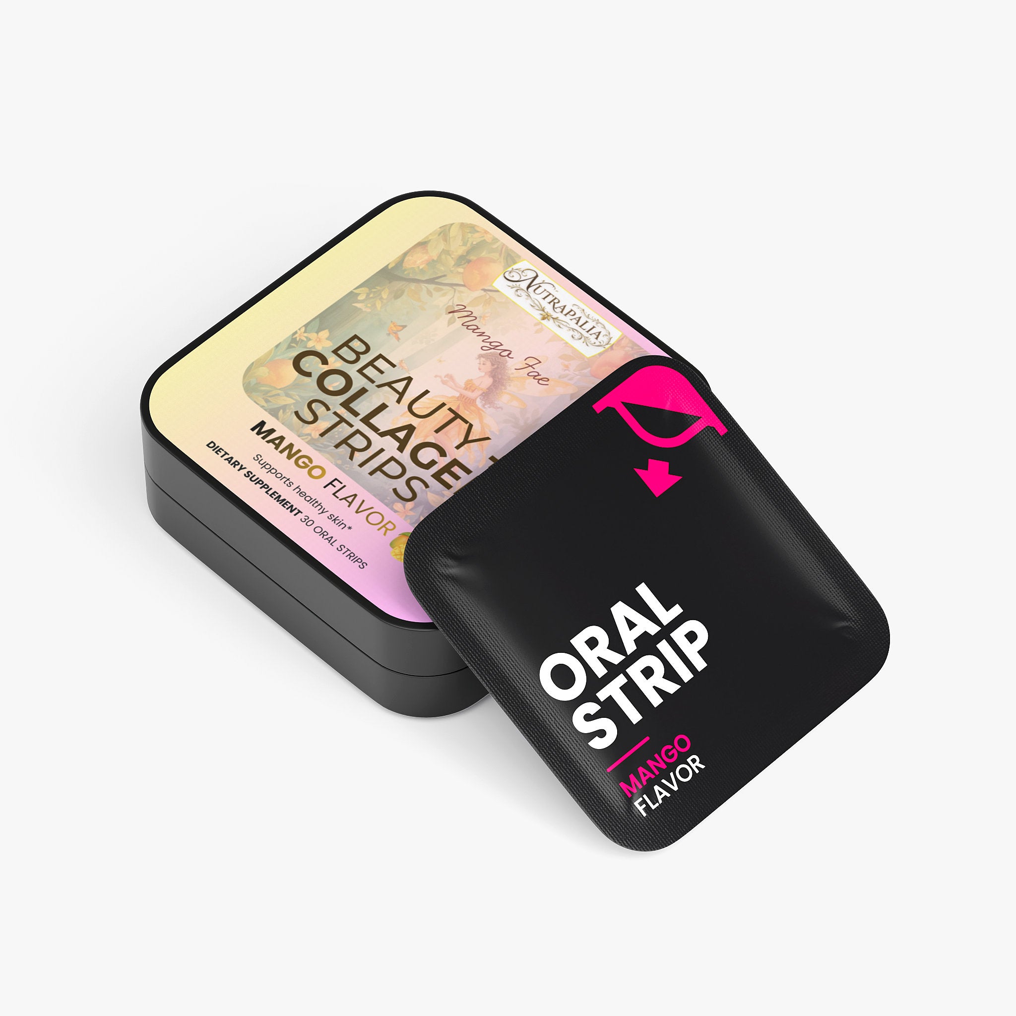 BEAUTY + COLLAGEN STRIPS (Mango Fae) — Mango Flavor