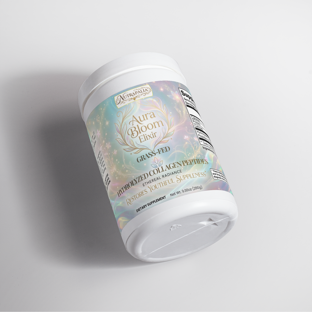GRASS-FED HYDROLYZED COLLAGEN PEPTIDE POWDER (Aura Bloom Elixir) "UNFLAVORED"