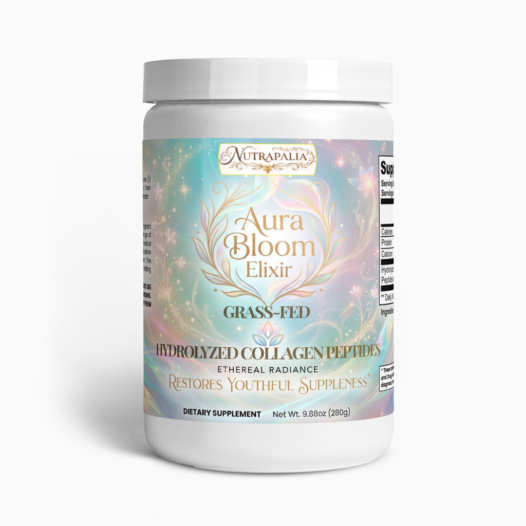 GRASS-FED HYDROLYZED COLLAGEN PEPTIDE POWDER (Aura Bloom Elixir) "UNFLAVORED"