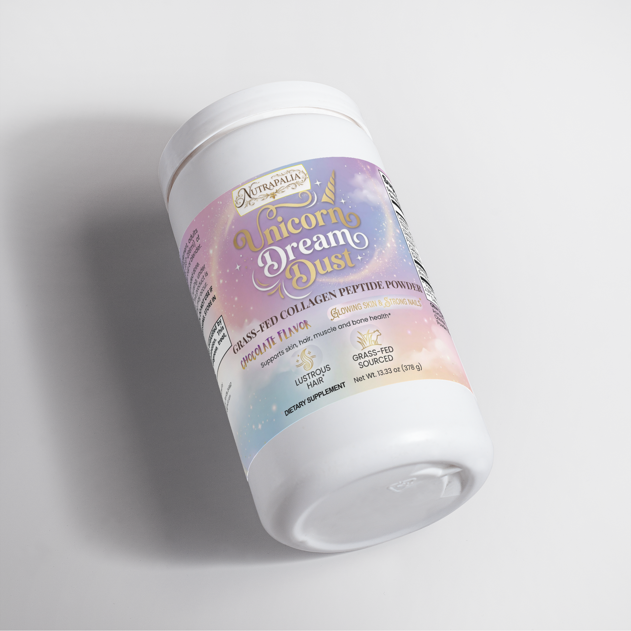GRASS-FED COLLAGEN PEPTIDE POWDER (Unicorn Dream Dust) "CHOCOLATE FLAVOR"