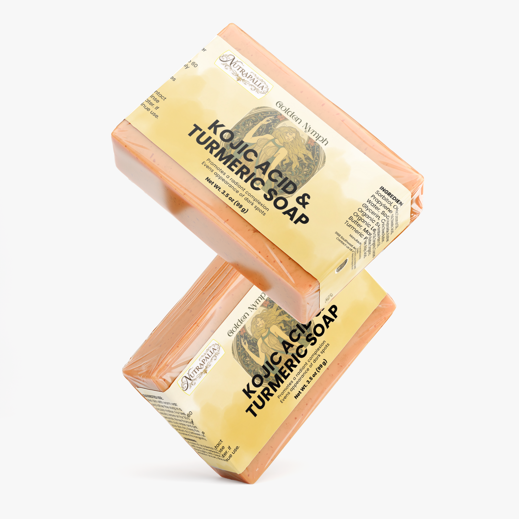 KOJIC ACID & TURMERIC SOAP (Golden Nymph)