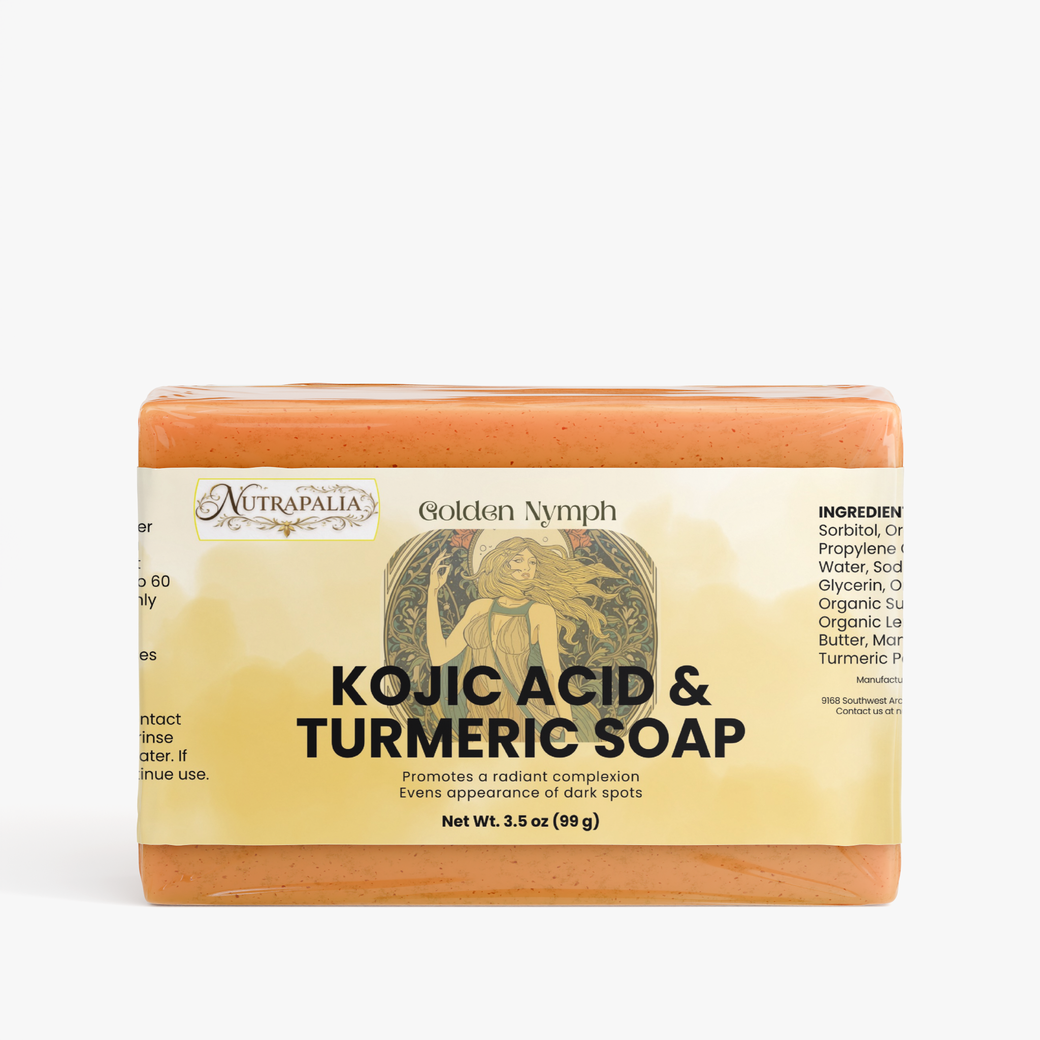 KOJIC ACID & TURMERIC SOAP (Golden Nymph)