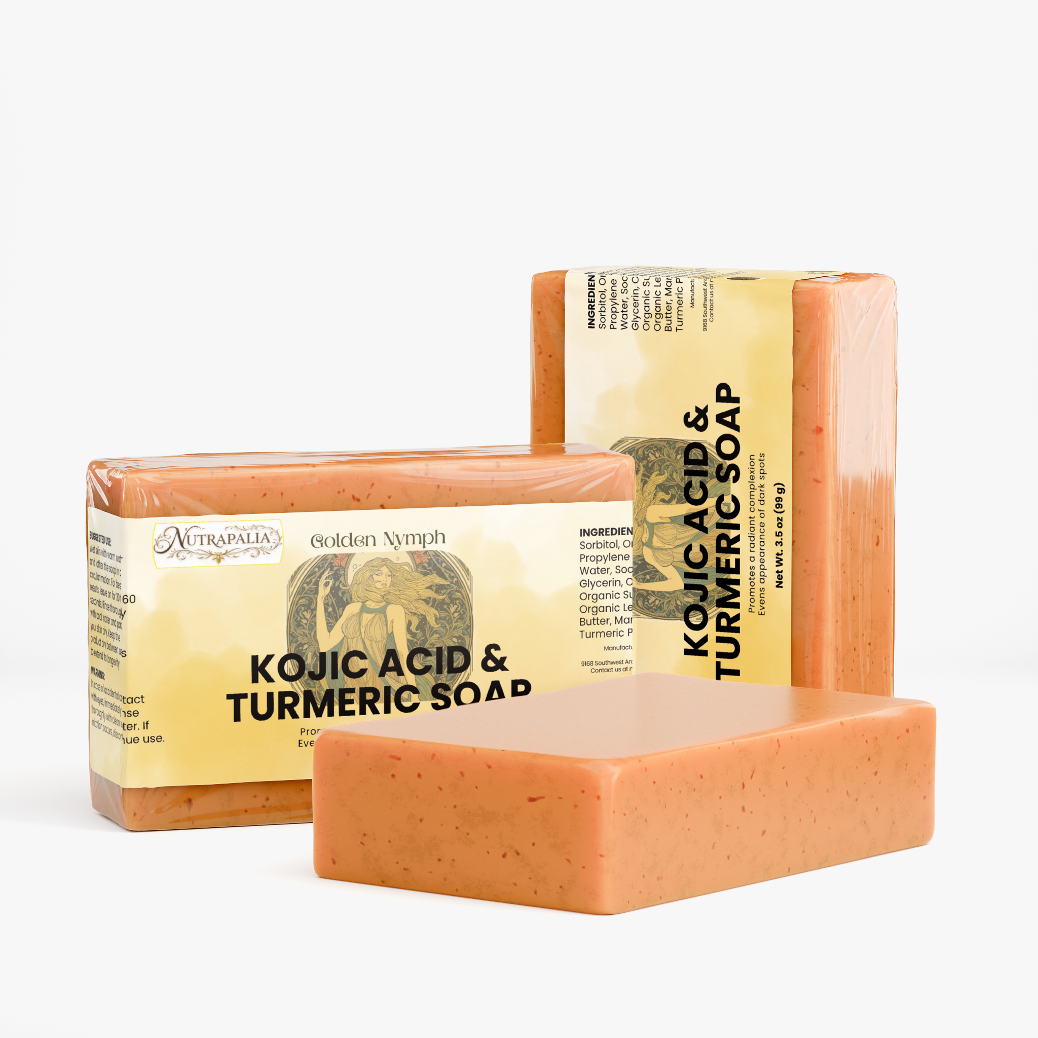 KOJIC ACID & TURMERIC SOAP (Golden Nymph)