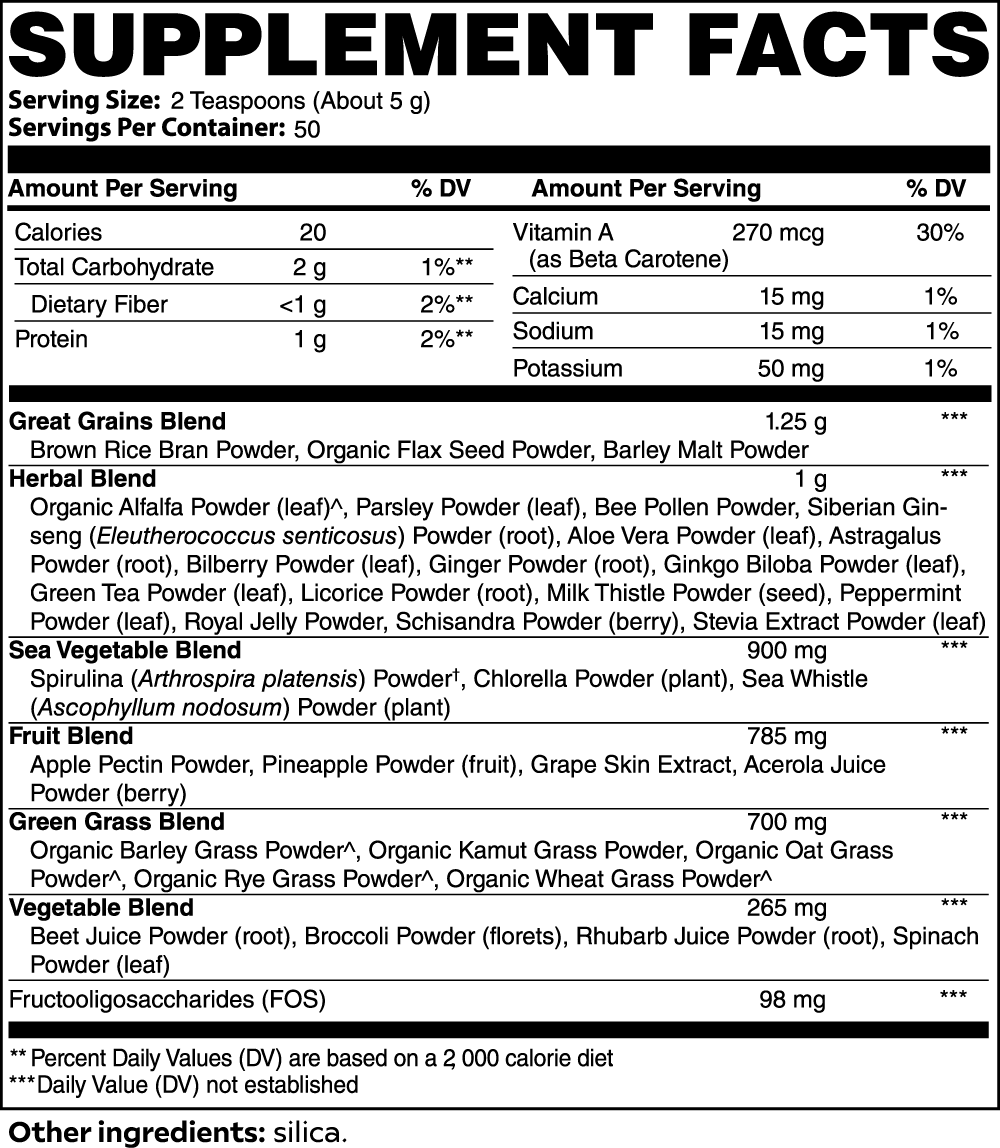 SMOOTHIE GREENS (Aura Flourish Greens)-Contains Superfoods & Botanical Extracts