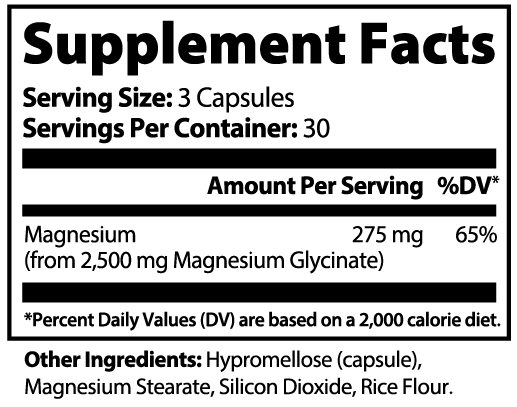 MAGNESIUM GLYCINATE CAPSULES (Seraphina's Slumber)
