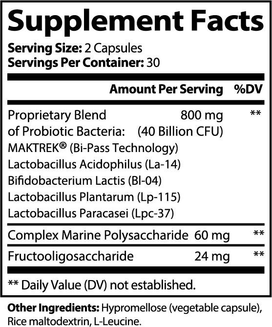 PROBIOTIC 40 BILLION WITH PREBIOTICS (DivinaBiome)