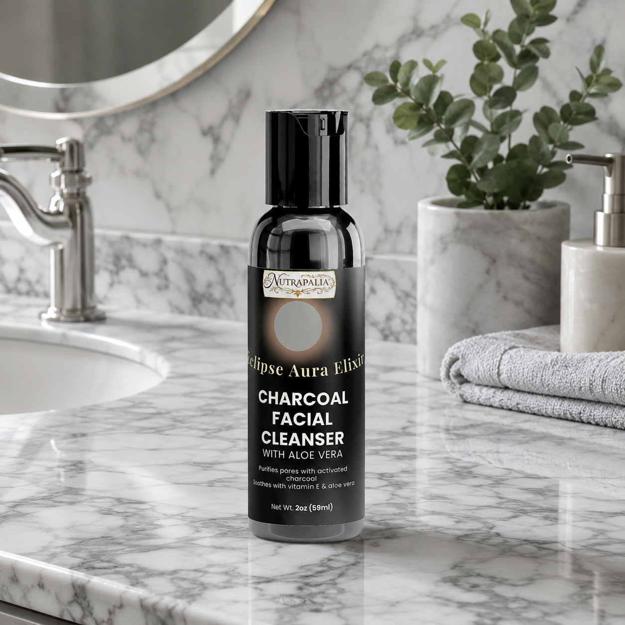 Charcoal Facial Cleanser (Eclipse Aura Elixir)