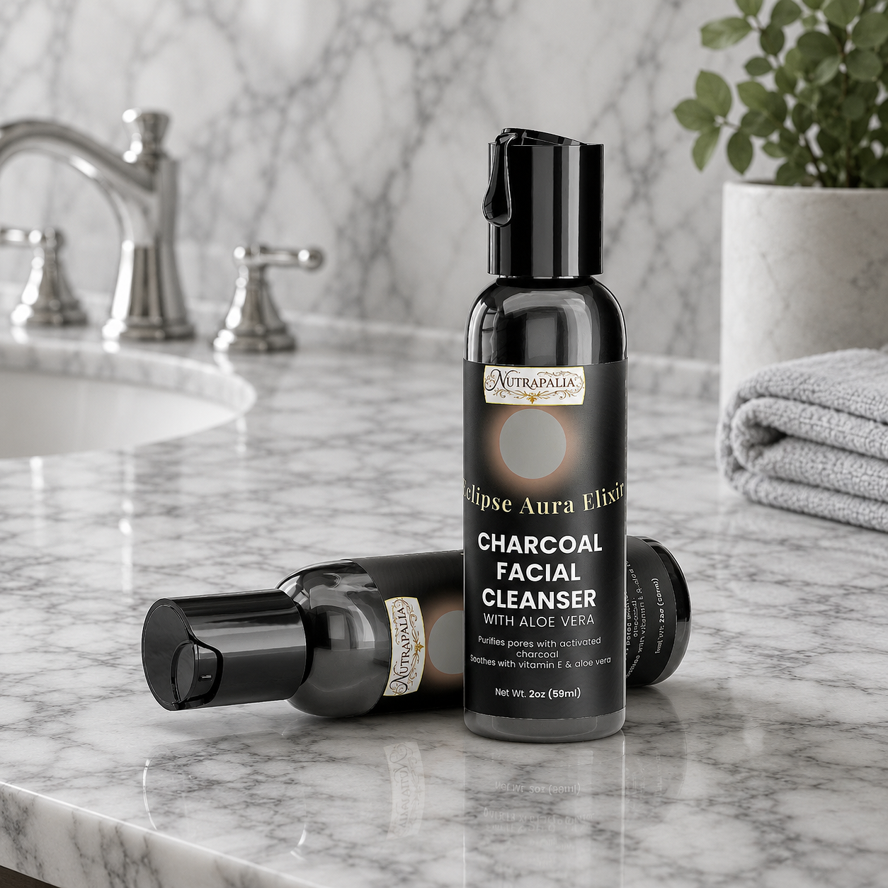 Charcoal Facial Cleanser (Eclipse Aura Elixir)